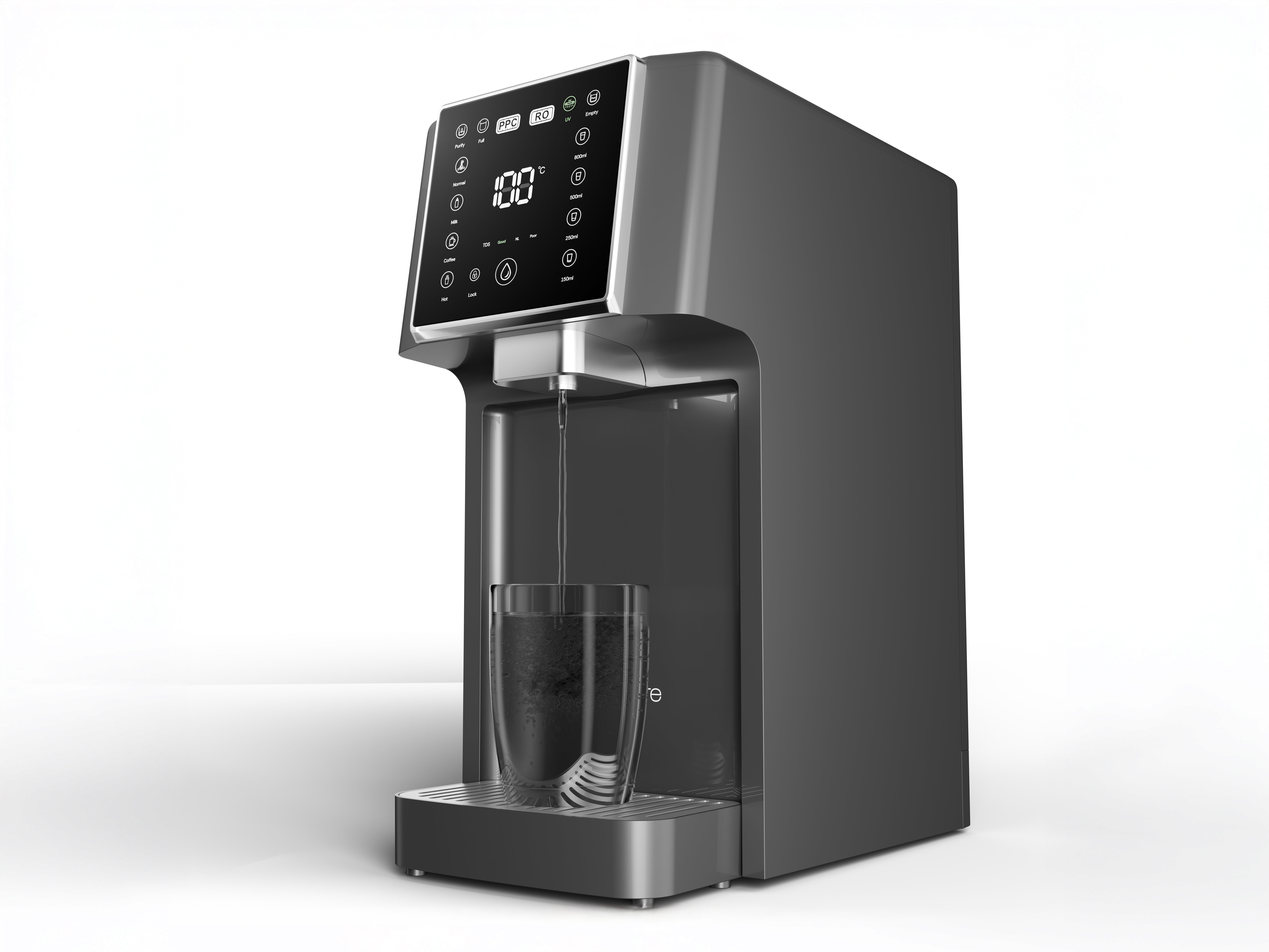 OasisPure FreshGo Slim – kompakte Osmoseanlage mit Wasserhahnanschluss, UV-Sterilisation und Heißwasserfunktion